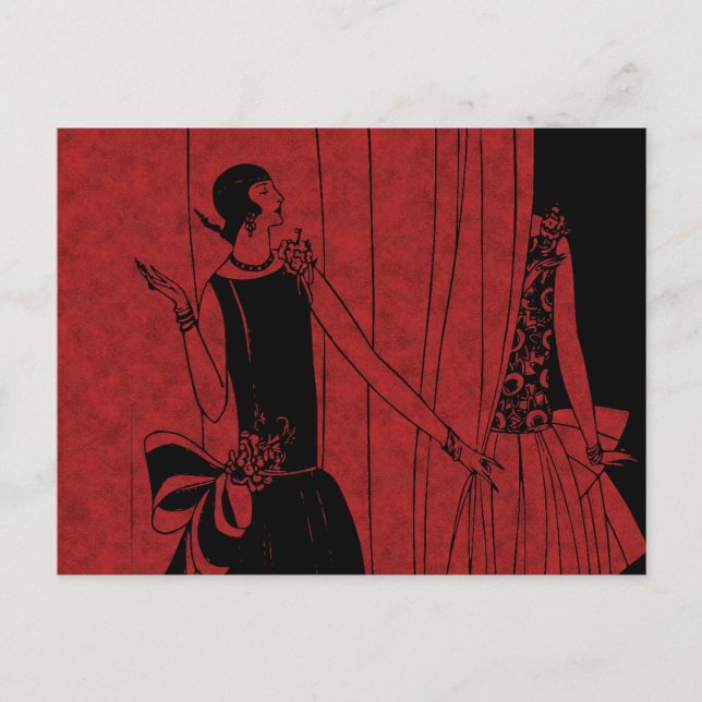 Postal Fashion Show de los años 1920 (Anverso)