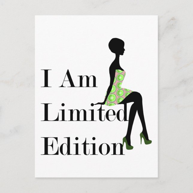 Postal Fashion Silhouette I Am Limited Edition Cita (Anverso)