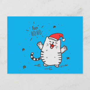 Postal Fat Santa Cat