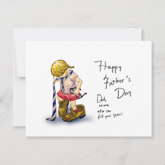 Postal “Father’s Day Card” for girls