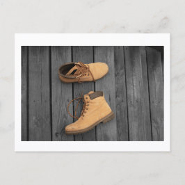 Postal Father's Boots Postcard Print by JH Thornton