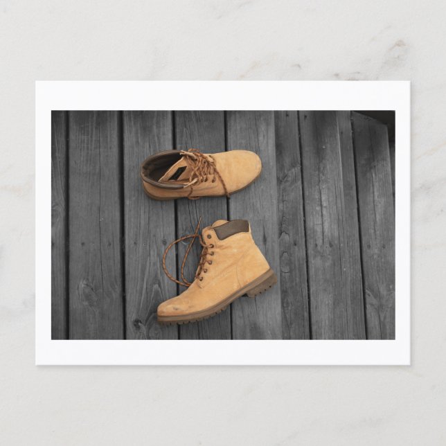 Postal Father's Boots Postcard Print by JH Thornton (Anverso)