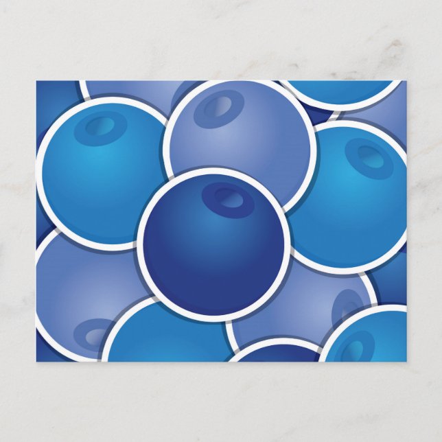 Postal Fatoso arándano (Anverso)