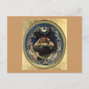 Postal Fauno y las hadas