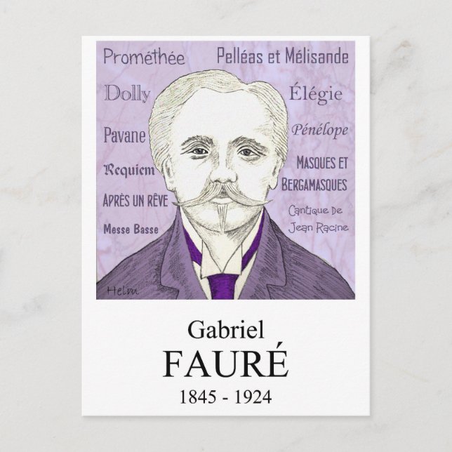 Postal Fauré (Anverso)