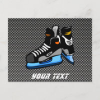 Faux Carbon Fiber Hockey Skates