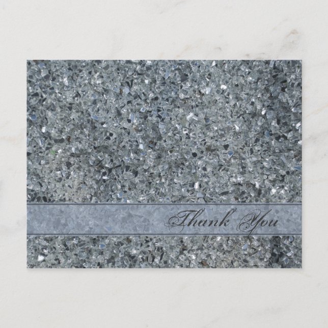 Postal Faux Sparkle Gracias (Anverso)