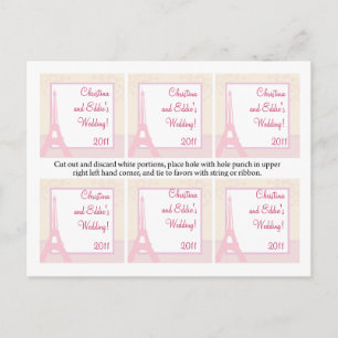 Postal Favor de los amantes de las etiquetas en París