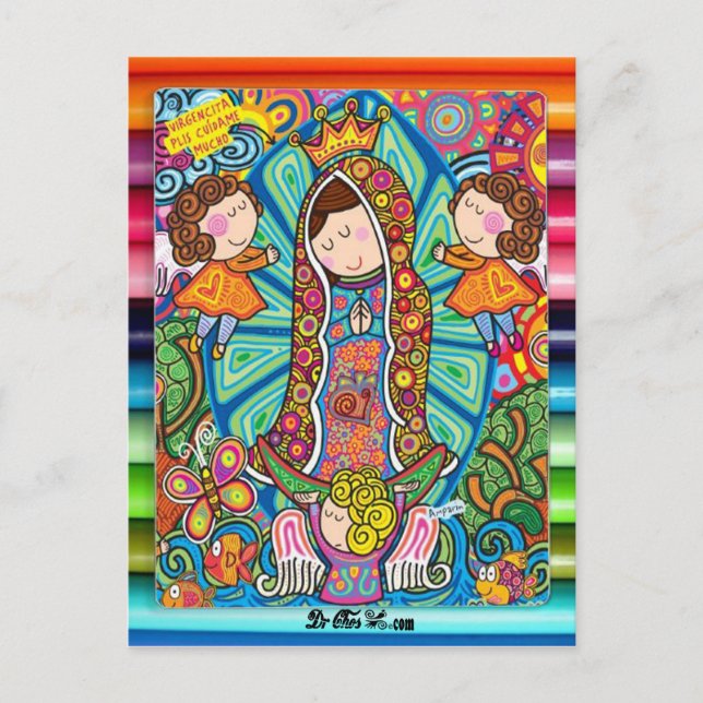 POSTAL FAVORABLE ADAPTABLE DE VIRGEN DE GUADALUPE (Anverso)