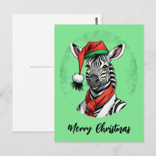 Postal Favoritos divertidos de animales en Navidad - Cebr