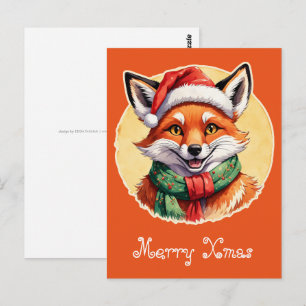 Postal Favoritos divertidos de animales en Navidad - Fox