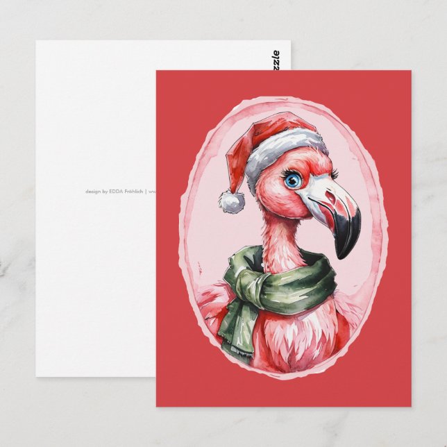 Postal Favoritos divertidos de los Navidades de animales  (Anverso / Reverso)