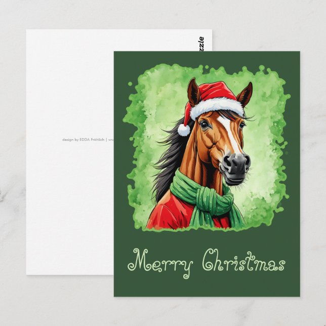Postal Favoritos divertidos de los Navidades de animales  (Anverso / Reverso)