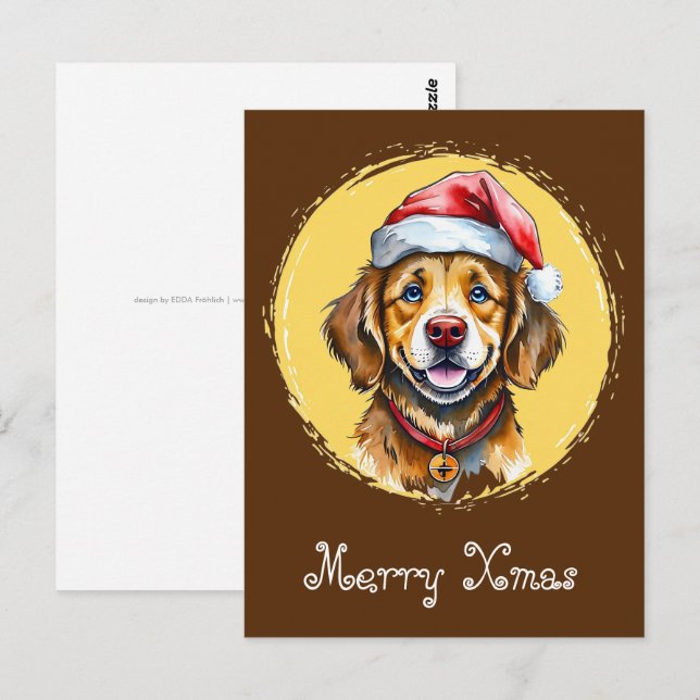 Postal Favoritos divertidos de los Navidades de animales  (Anverso / Reverso)