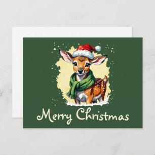 Postal Favoritos divertidos de los Navidades de animales