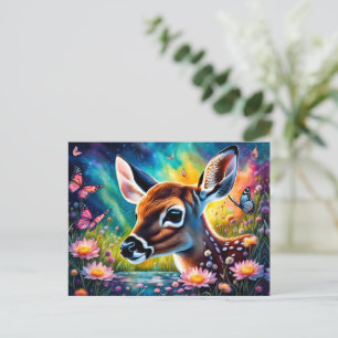 Postal Fawn en Meadow Pond