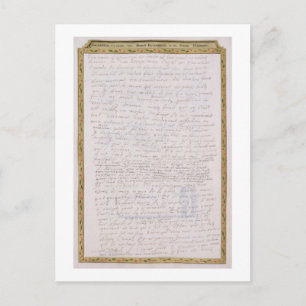 Postal Fax de una carta de Elizabeth I a François