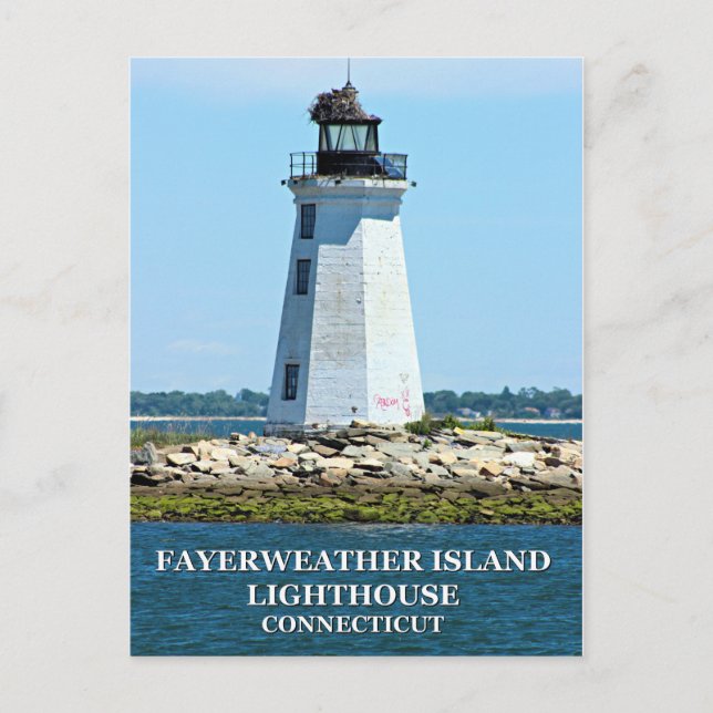 Postal Fayerweather Island Lighthouse, Connecticut (Anverso)