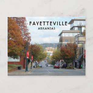 Postal Fayetteville, Arkansas Dickson Street. Foto