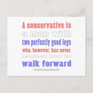 Postal FDR Define a los Conservadores
