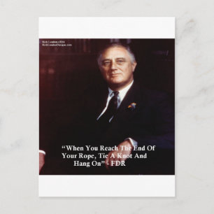 Postal FDR y Agárrate a la Cuerda Cita