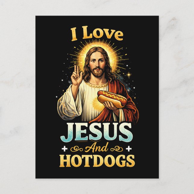 Postal Fe, Amor, y Hot Dogs (Anverso)