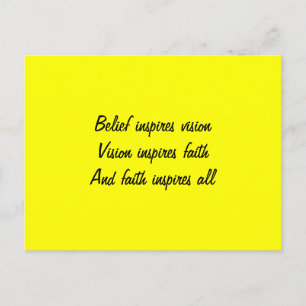 Postal Fe en ti mismo