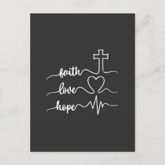 Postal Fe Esperanza Amor