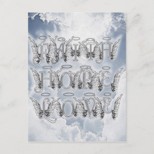 Postal Fe, esperanza y amor