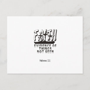 Postal Fe Evidencia de cosas no vistas