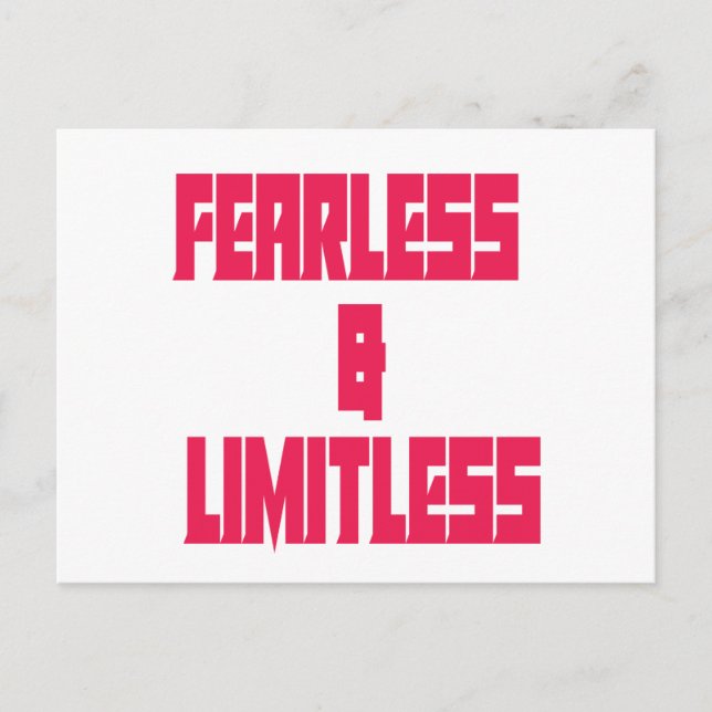Postal Fearless & Limitless  (Anverso)