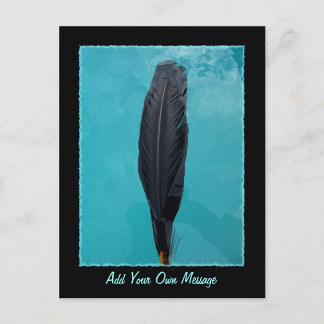 Postal Feather de Raven (Anverso)