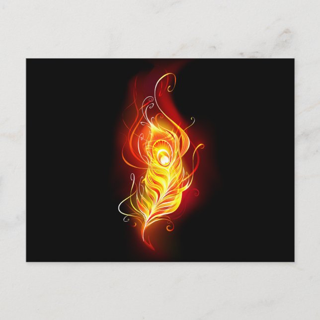 Postal Feather Peacock (Anverso)