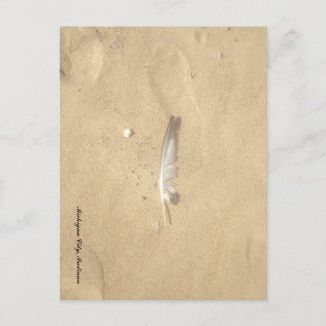 Postal Feather perdida (Anverso)