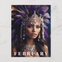 *~* FEBRERO AP53 Headdress Boho AMETHYST