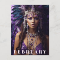 *~* FEBRERO AP53 Headdress Boho AMETHYST
