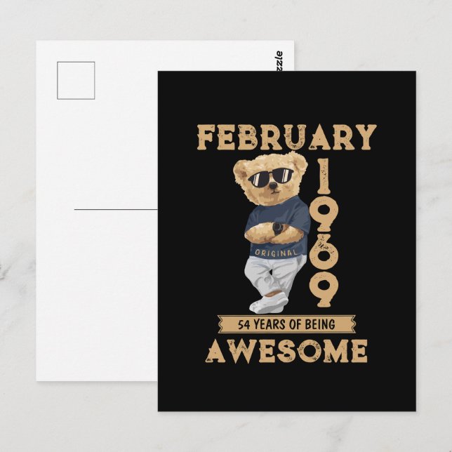 Postal Febrero De 1969 54 Años De Asombro (Anverso / Reverso)