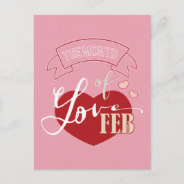 Postal Febrero - Mes del amor