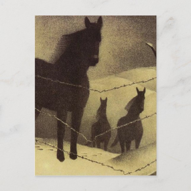 Postal Febrero por Grant Wood (Anverso)