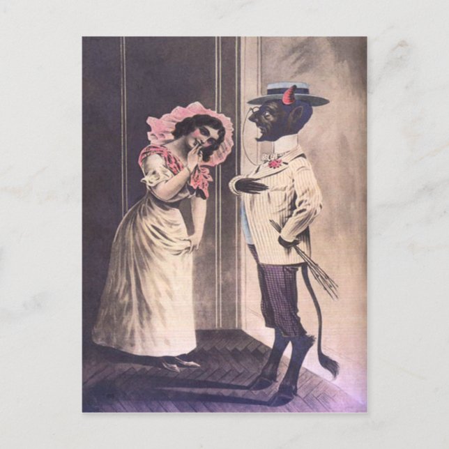 Postal Fecha de recogida de Krampus (Anverso)