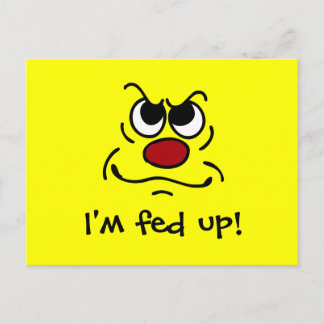 Postal Fed Up Face Grumpey