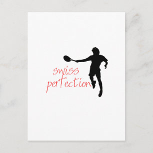 Postal Federer Tshirt Swiss Perfection