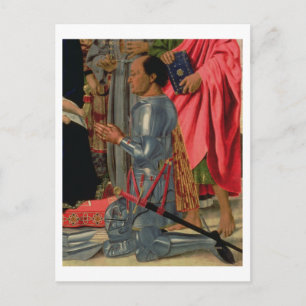 Postal Federico da Montefeltro, detalle del Brera Alt