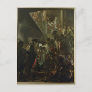 Postal Federico II el Grande, en Lissa, Bonsoir