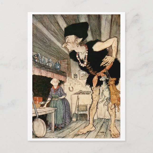 Postal Fee-fi-of-fum, huelo la sangre de un inglés (Anverso)