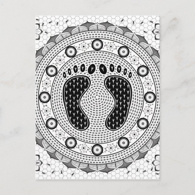 Postal Feet Mandala (Anverso)