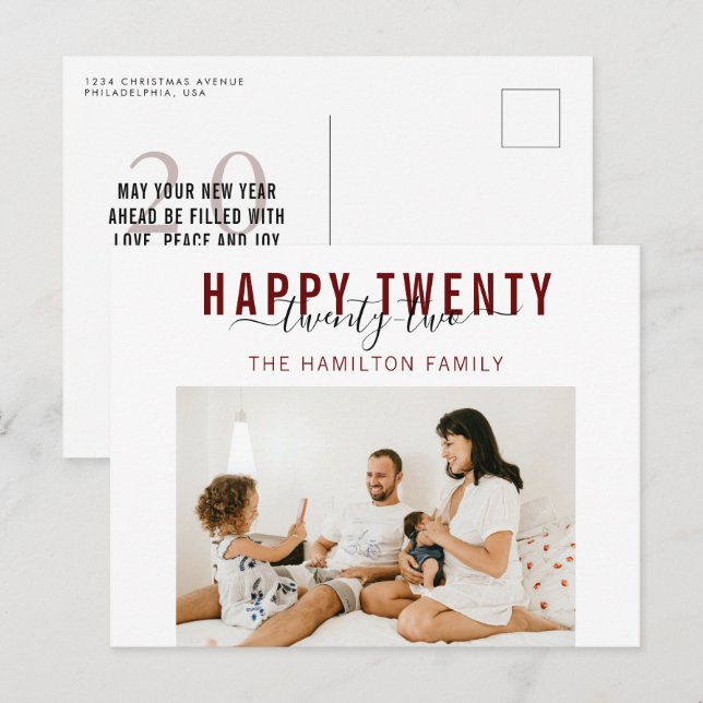 Postal Felices 22.000 fotografías de tipografía (Anverso / Reverso)