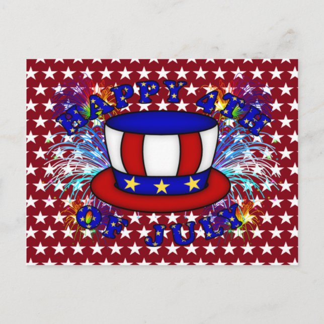Postal Felices 4 de julio (Anverso)