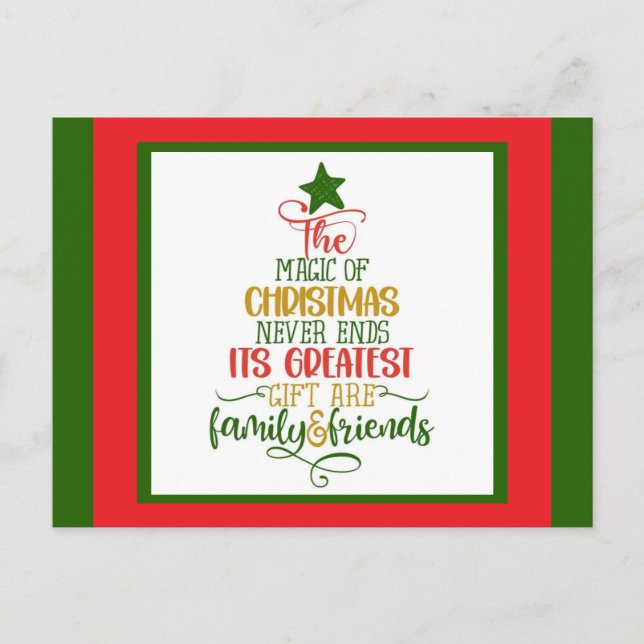Postal Felices Fiestas (Anverso)