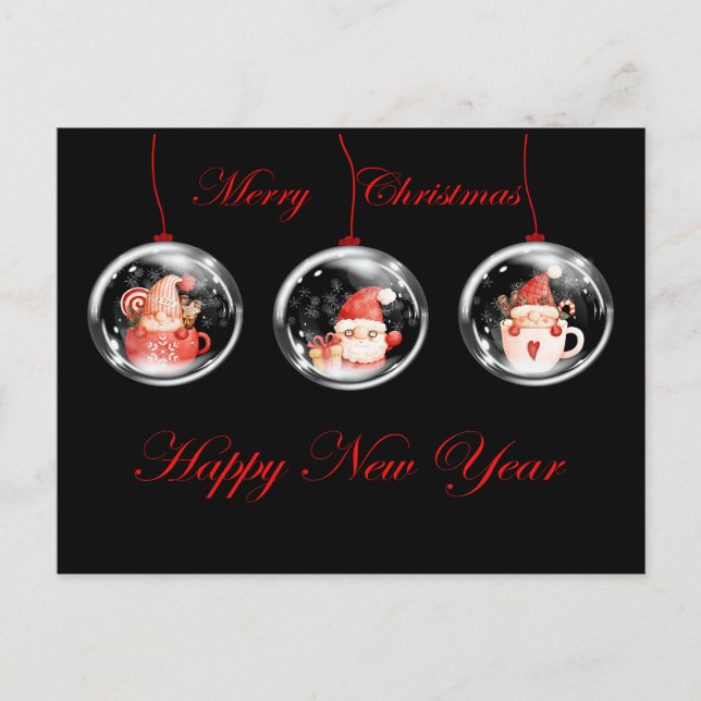 Postal Felices Fiestas (Anverso)